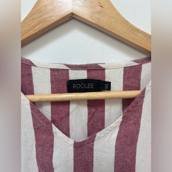ROOLEE | striped midi dress | size m/L - Picture 8 of 9